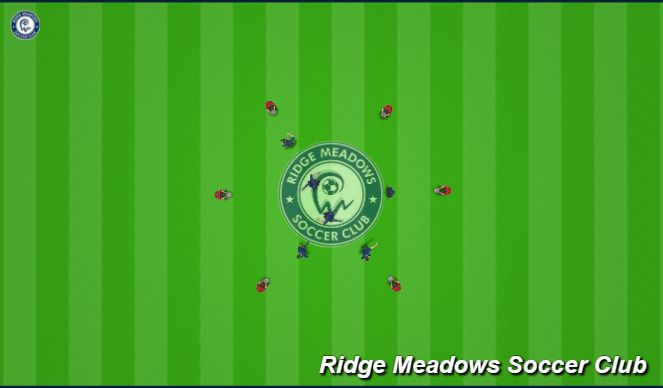 Football/Soccer Session Plan Drill (Colour): Skill Circle