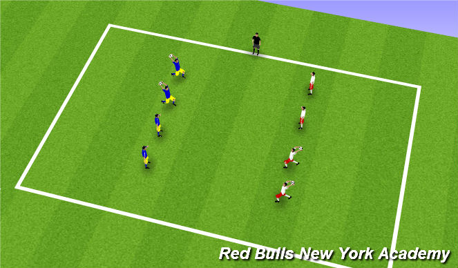 Football/Soccer Session Plan Drill (Colour): Warm Up