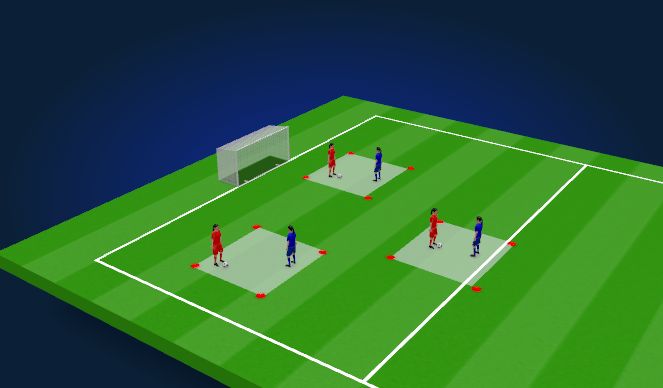 Football/Soccer Session Plan Drill (Colour): Screen 3