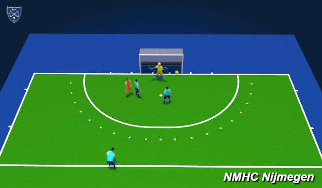 Hockey Session Plan Drill (Colour): Animation 1