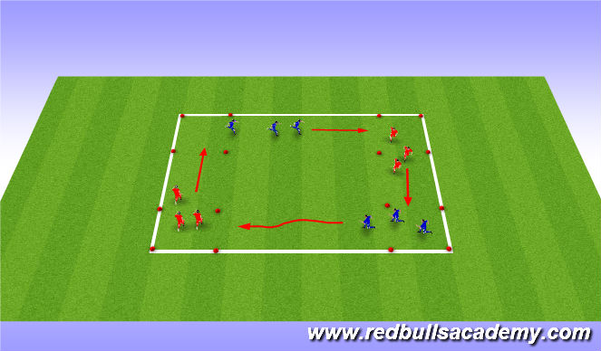 Football/Soccer Session Plan Drill (Colour): City Run