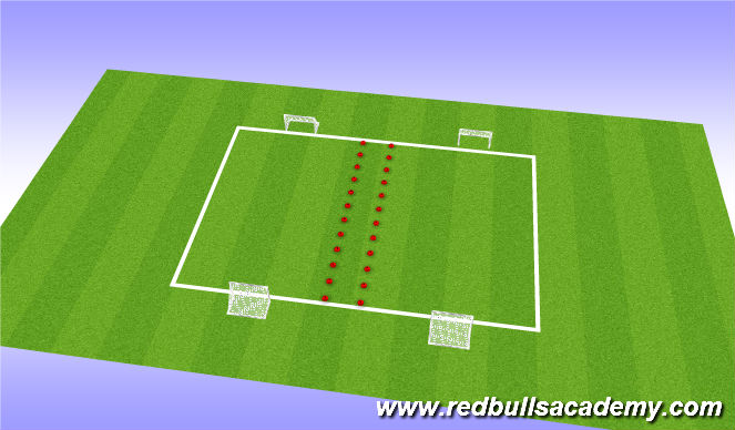 Football/Soccer Session Plan Drill (Colour): Scrimmage