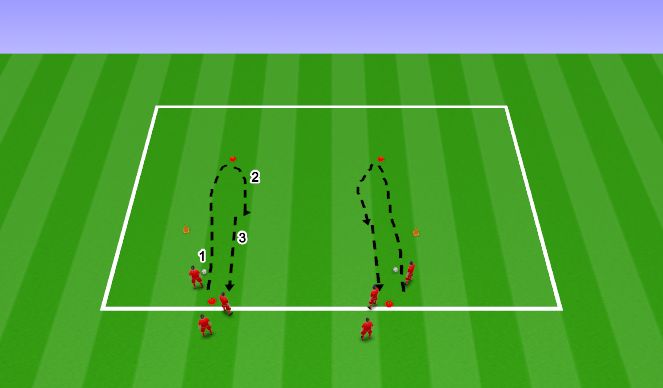 Football/Soccer Session Plan Drill (Colour): Dribbling Drill # 1