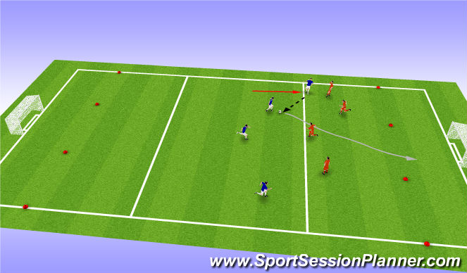 Football/Soccer Session Plan Drill (Colour): Rugby