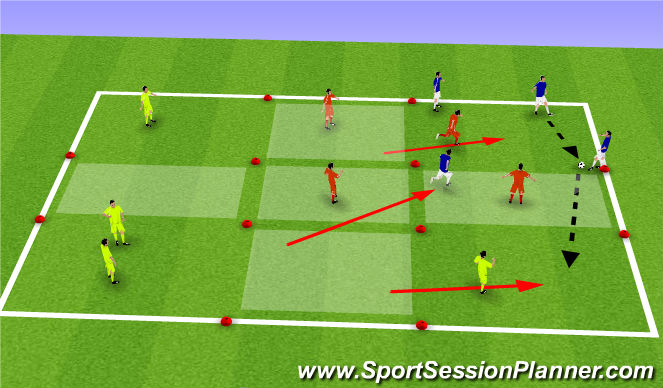 Football/Soccer Session Plan Drill (Colour): Charlestown Squares