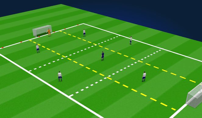 Football/Soccer Session Plan Drill (Colour): Conditioned Game