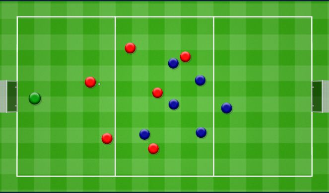 Football/Soccer Session Plan Drill (Colour): 5v5 or 6v6 Three Team Tournament﻿. ﻿Turniej.
