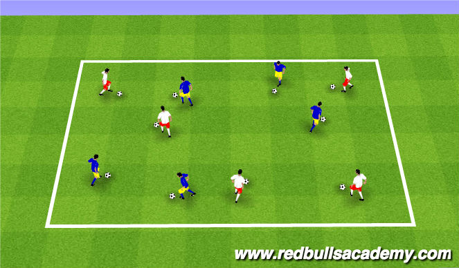 Fútbol Ejercicio del Plan de Sesiones (Color): Ball Mastery
