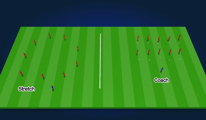 Football/Soccer Session Plan Drill (Colour): Warm Up