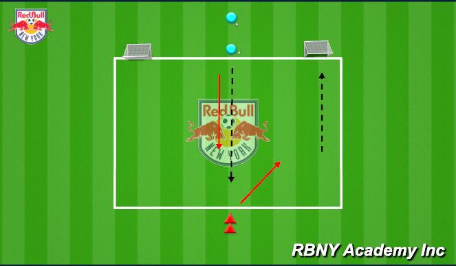 Football/Soccer Session Plan Drill (Colour): 1v1 Change of Direction
