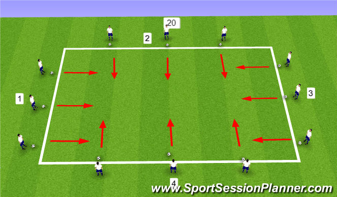 Football/Soccer Session Plan Drill (Colour): Screen 1