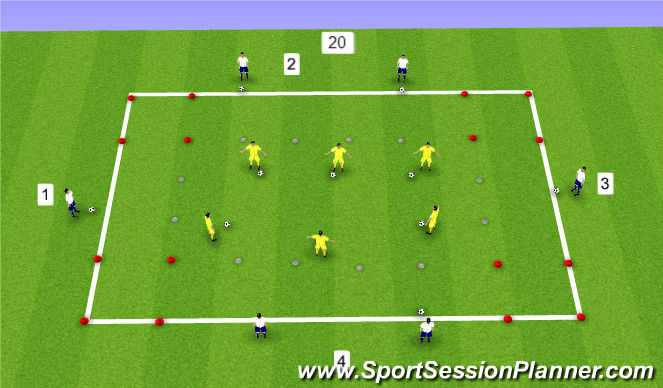 Football/Soccer Session Plan Drill (Colour): Screen 2