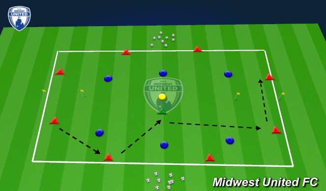 Football/Soccer Session Plan Drill (Colour): Screen 2