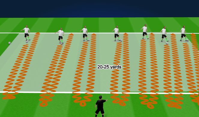 Football/Soccer Session Plan Drill (Colour): Ability/Skills/Ball Mastery Warmup