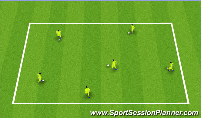 Football/Soccer Session Plan Drill (Colour): Skill Box Arsenal