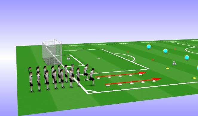 Football/Soccer Session Plan Drill (Colour): FIFA 11+