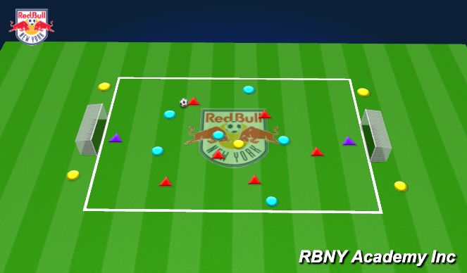 Football/Soccer Session Plan Drill (Colour): Small Sided Game