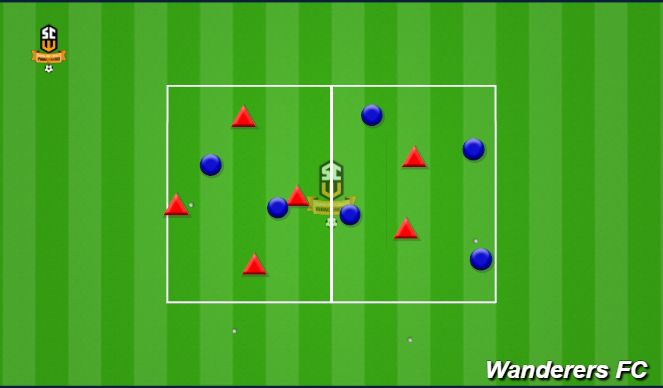 Football/Soccer Session Plan Drill (Colour): Screen 1