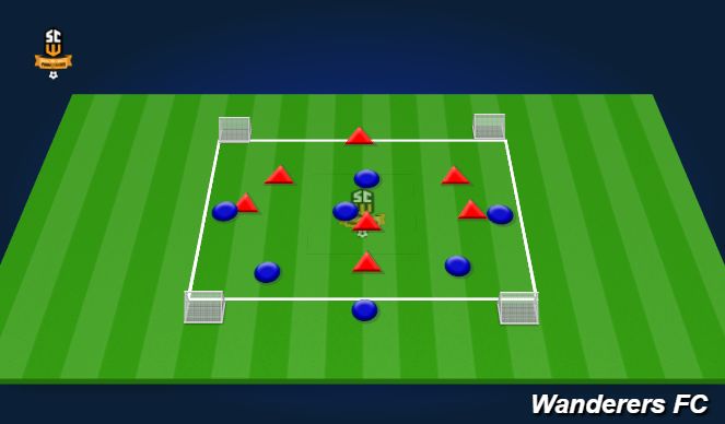 Football/Soccer Session Plan Drill (Colour): Screen 3