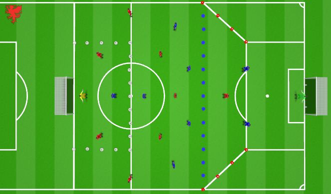 Football/Soccer Session Plan Drill (Colour): SSG