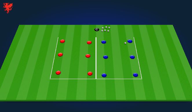 Football/Soccer Session Plan Drill (Colour): HEAD TENNIS