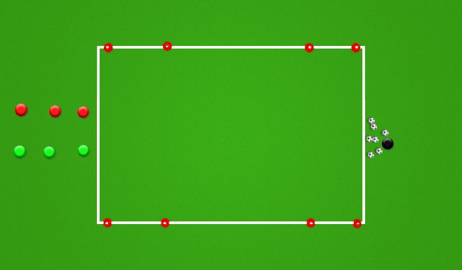 Football/Soccer Session Plan Drill (Colour): Shield the Ball to Dribble