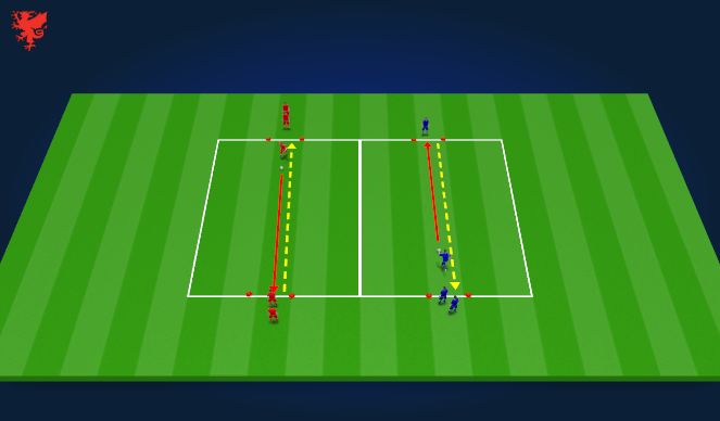 Football/Soccer Session Plan Drill (Colour): technical