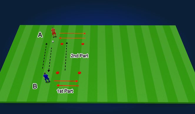 Football/Soccer Session Plan Drill (Colour): Passing & Receving Part two-First Tough away