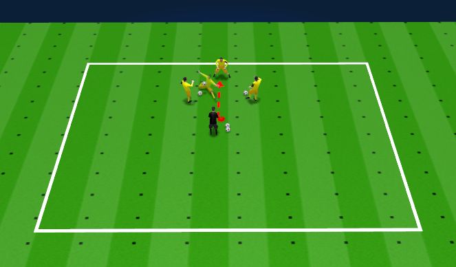 Football/Soccer Session Plan Drill (Colour): Warm Up