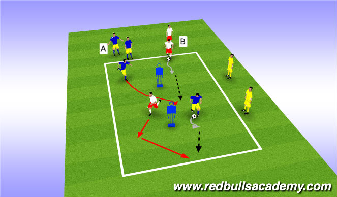 Football/Soccer Session Plan Drill (Colour): warm-up