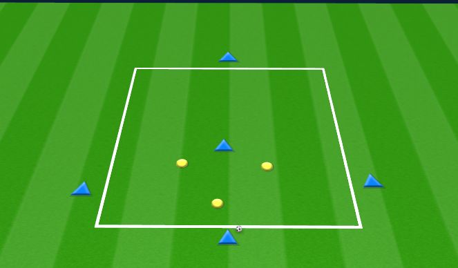 Football/Soccer Session Plan Drill (Colour): 5v3 Rondo