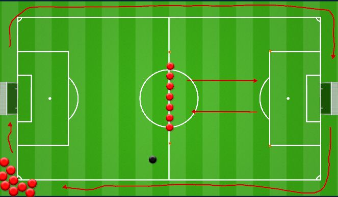 Football/Soccer Session Plan Drill (Colour): Warm-Up