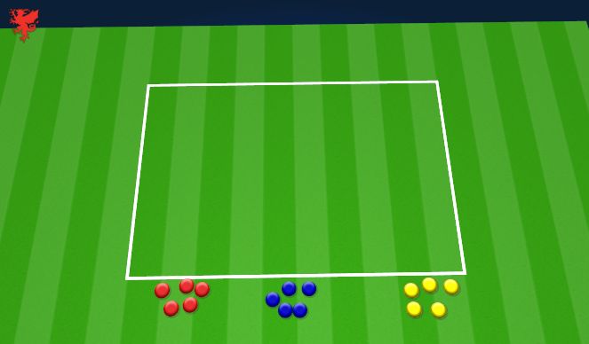 Football/Soccer Session Plan Drill (Colour): Relays