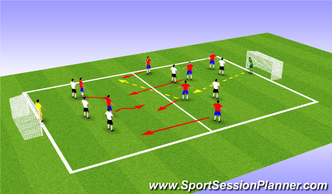 Football/Soccer Session Plan Drill (Colour): Prog 1