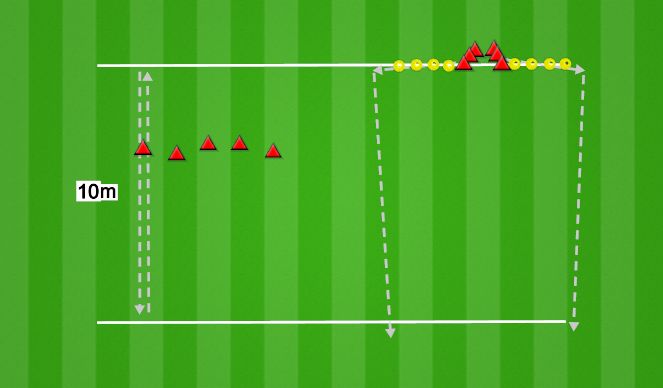 Football/Soccer Session Plan Drill (Colour): Physical warm-up